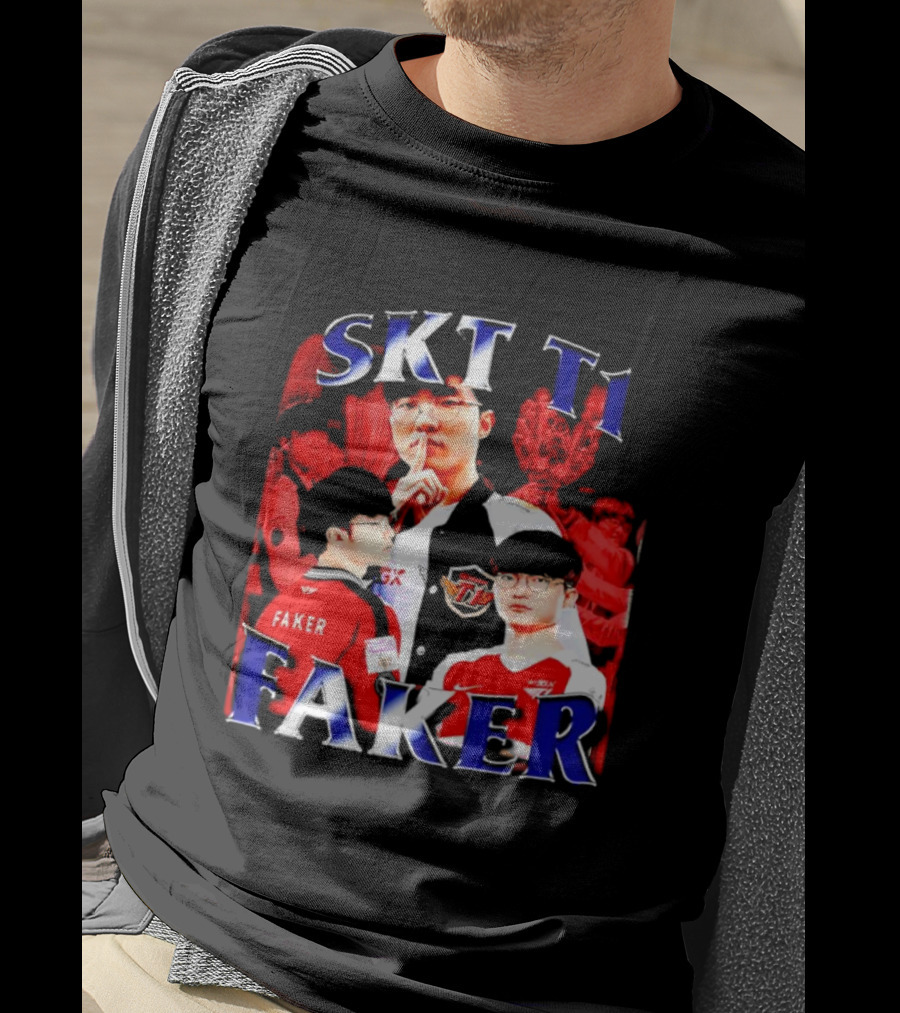 SKT T1 Faker Vintage Champion Legacy T-Shirt