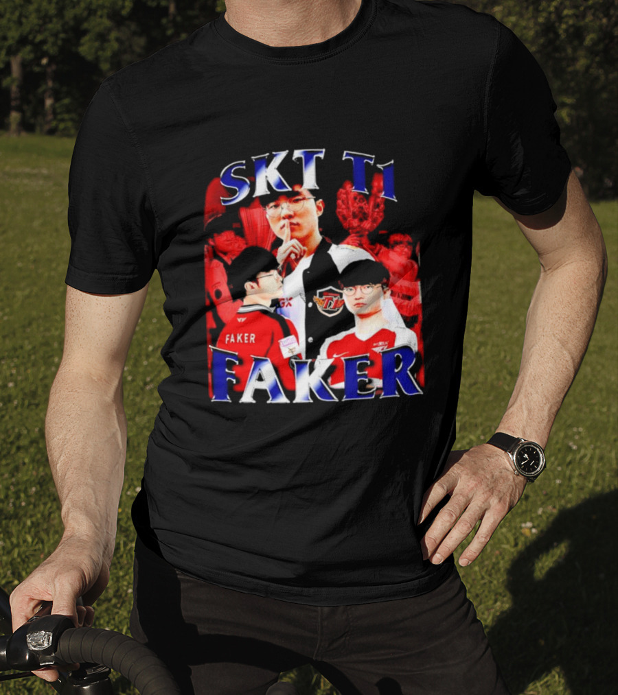 SKT T1 Faker Vintage Champion Legacy T-Shirt