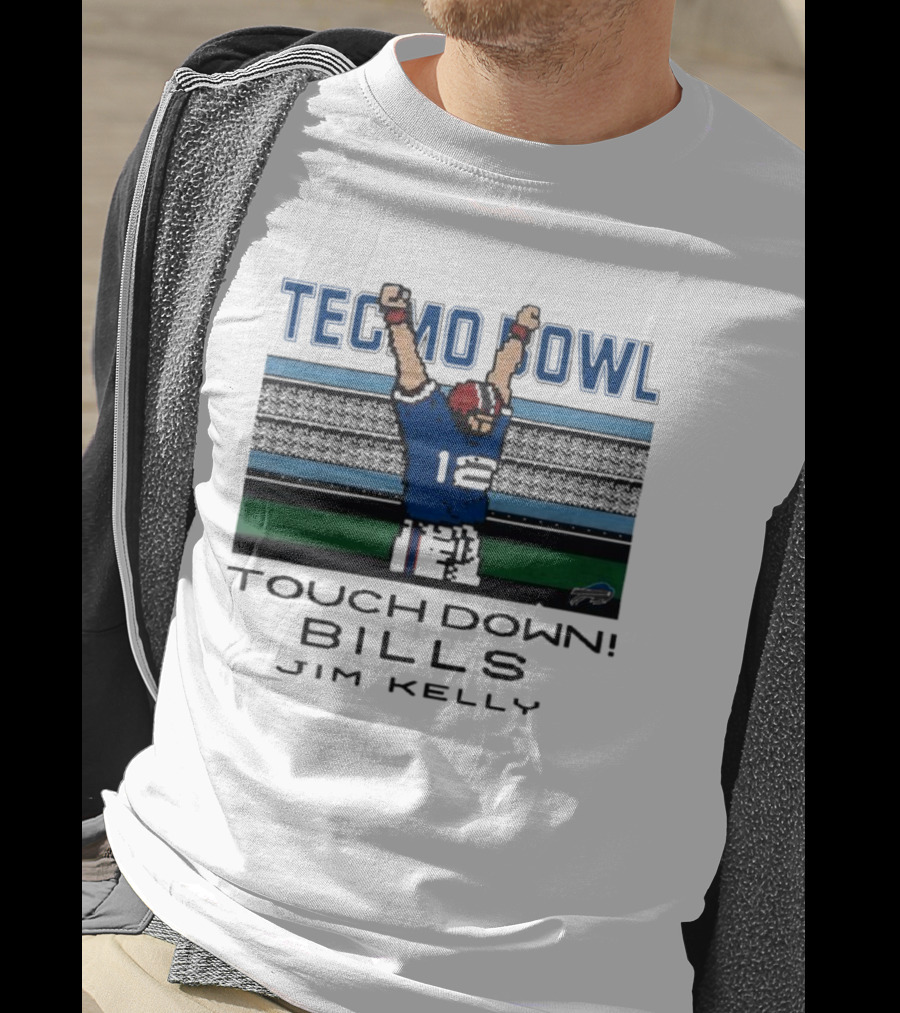 Tecmo Bowl Touch Down Bills Jim Kelly T-Shirt