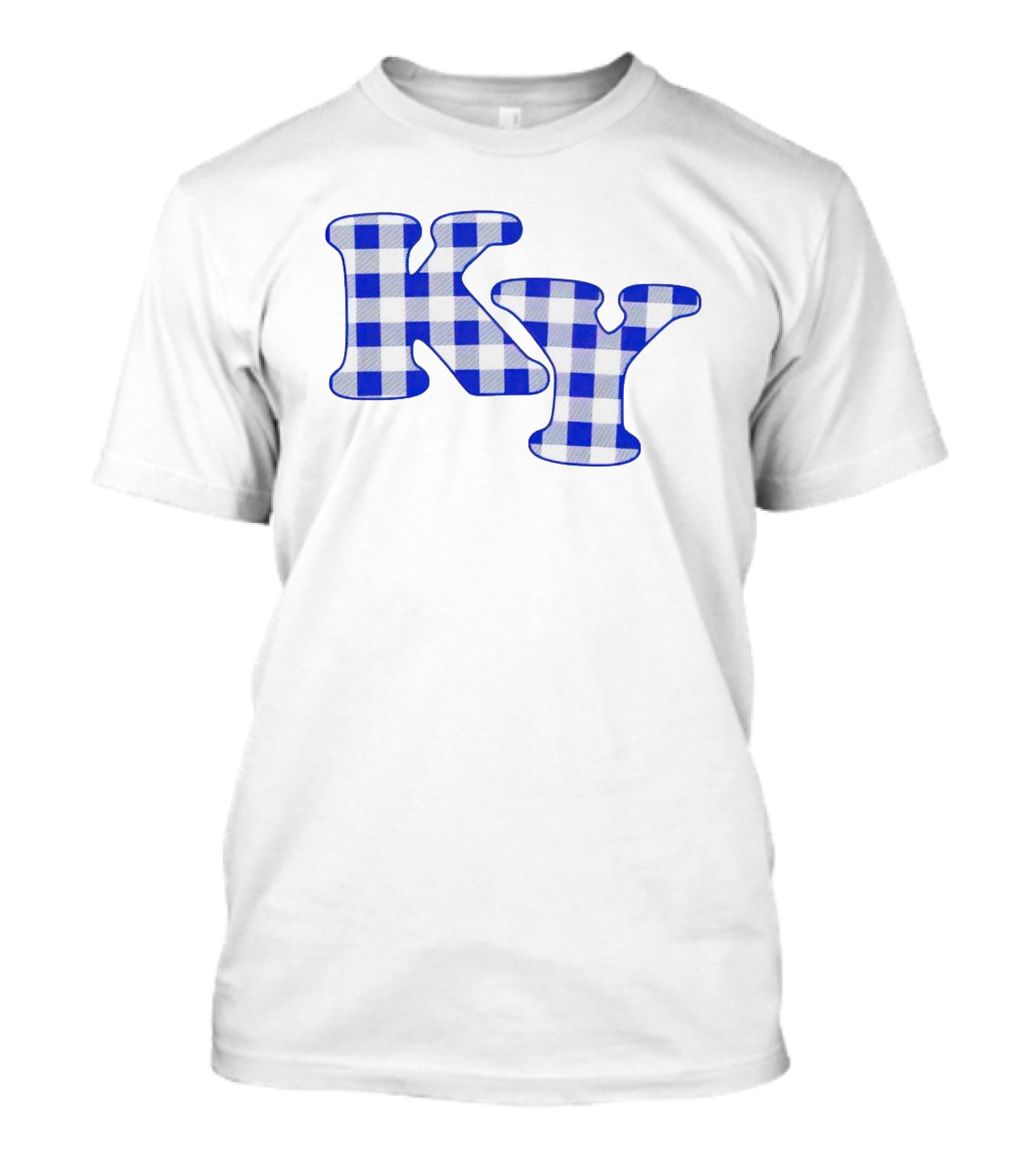 KY Blue Buffalo Plaid Pattern Kentucky T-Shirt