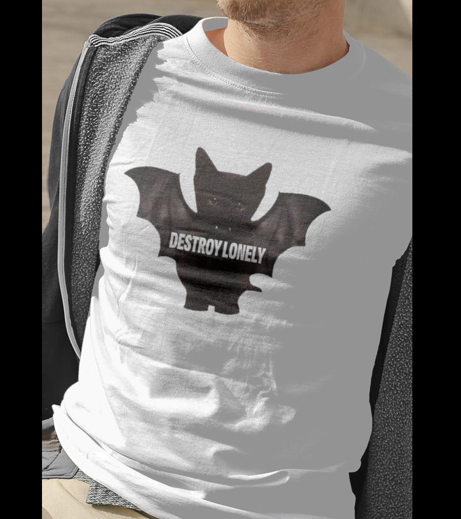 Destroy Lonely Bat Cat Kitten T-Shirt
