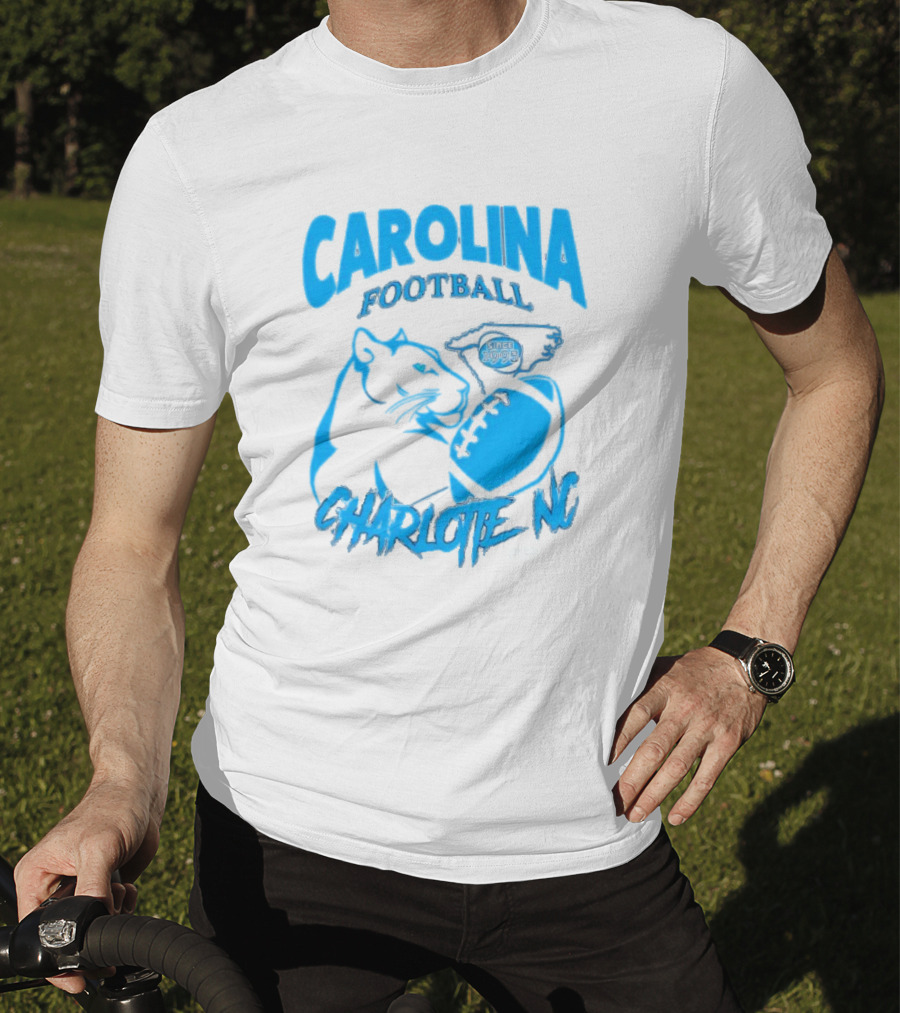 Carolina Football Since 1995 Charlotte NC Panther T-Shirt