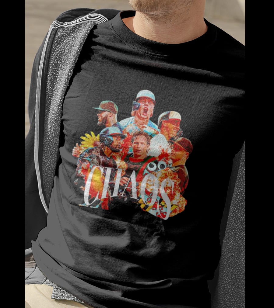 CHAOS Baltimore Orioles Baseball Players Action Collage T-Shirt