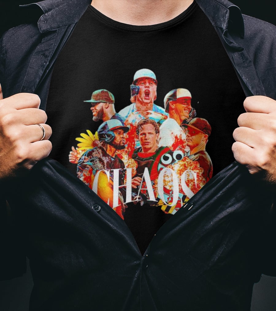 CHAOS Baltimore Orioles Baseball Players Action Collage T-Shirt