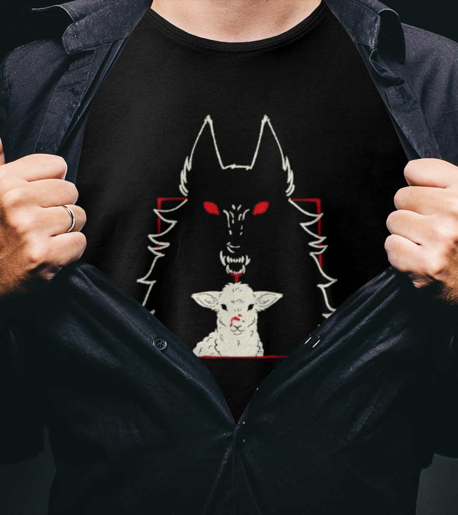 Duplicity By Morsusmania Wolf And Lamb Duality T-Shirt