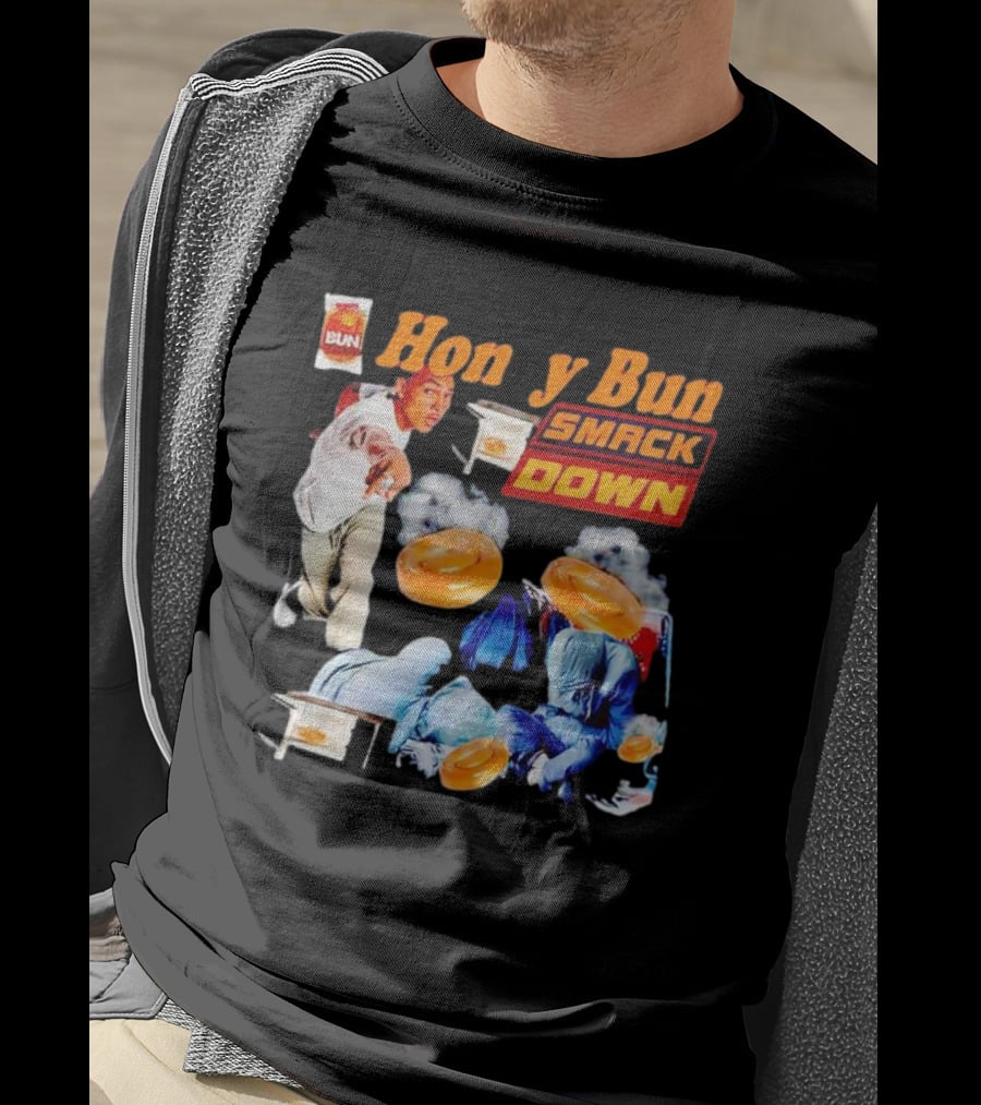 Honey Bun Smackdown Action Scene With Fighting Moves And Buns T-Shirt