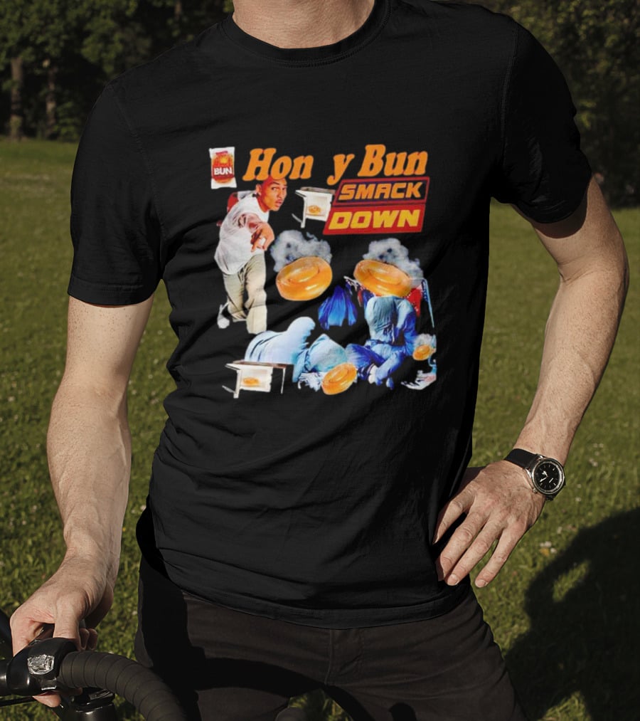 Honey Bun Smackdown Action Scene With Fighting Moves And Buns T-Shirt
