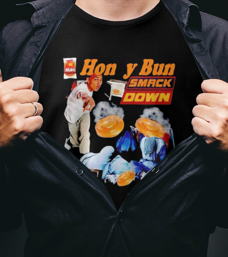 Honey Bun Smackdown Action Scene With Fighting Moves And Buns T-Shirt
