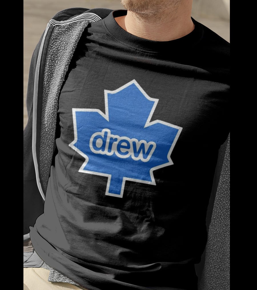 Toronto Maple Leaf Drew Logo Blue Leaf T-Shirt