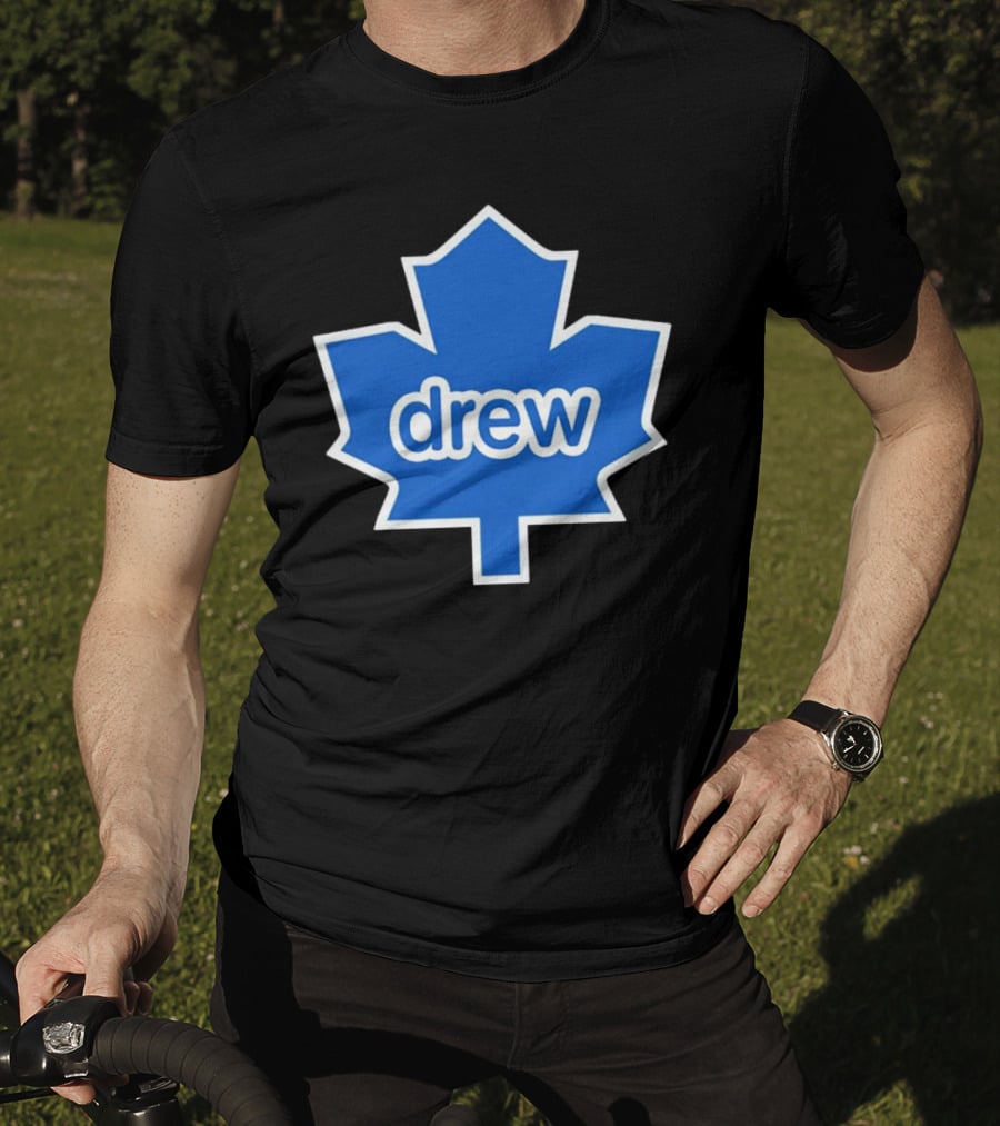 Toronto Maple Leaf Drew Logo Blue Leaf T-Shirt
