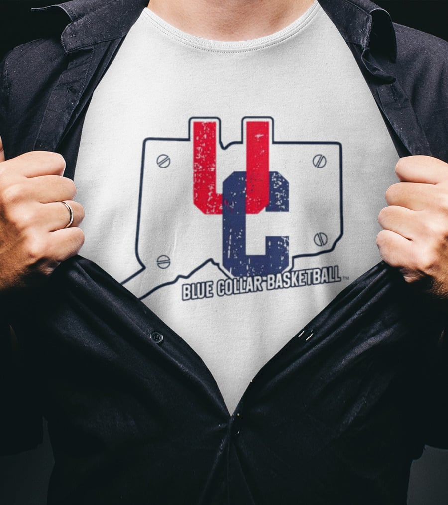 UC Blue Collar Basketball Connecticut T-Shirt