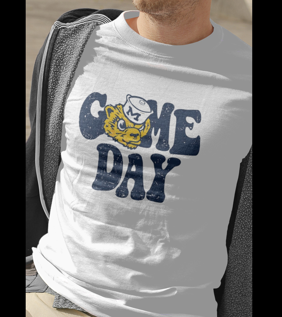 University Of Michigan Game Day Vintage Wolverine T-Shirt