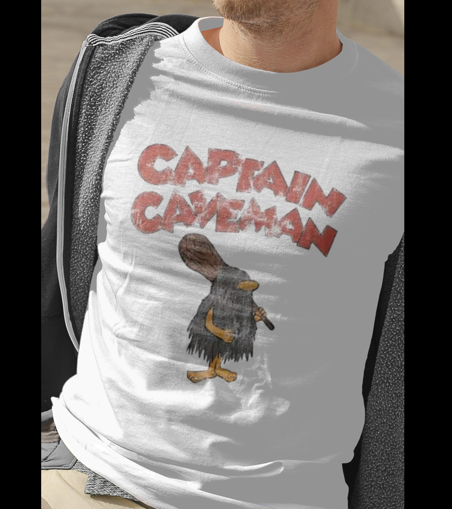 Captain Caveman Vintage Retro Cartoon Character T-Shirt
