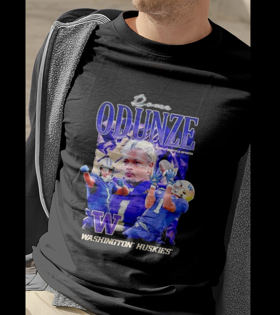 Rome Odunze Washington Huskies Montlake Icon Vintage T-Shirt