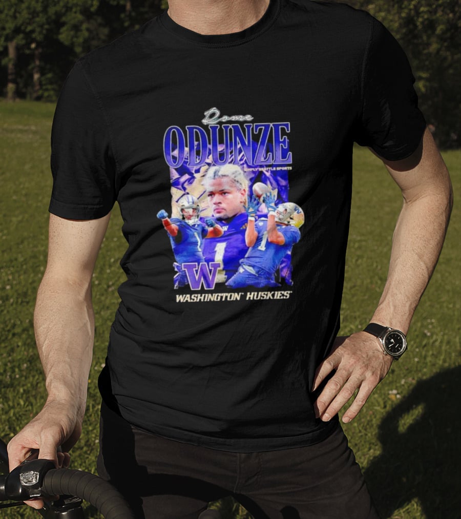 Rome Odunze Washington Huskies Montlake Icon Vintage T-Shirt
