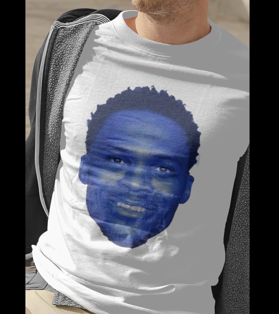 Westbrook Blue Half-tone Big Head T-Shirt