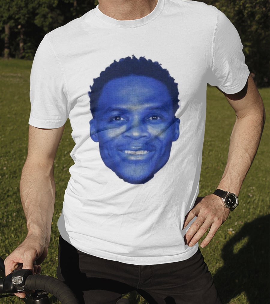 Westbrook Blue Half-tone Big Head T-Shirt