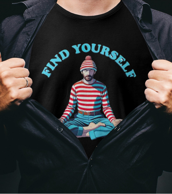 Find Yourself Where’s Waldo Meditation Concept T-Shirt