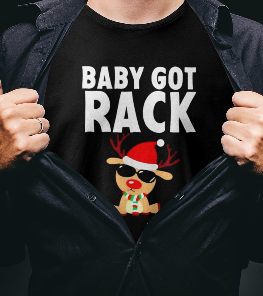 Baby Got Rack Reindeer Christmas T-Shirt