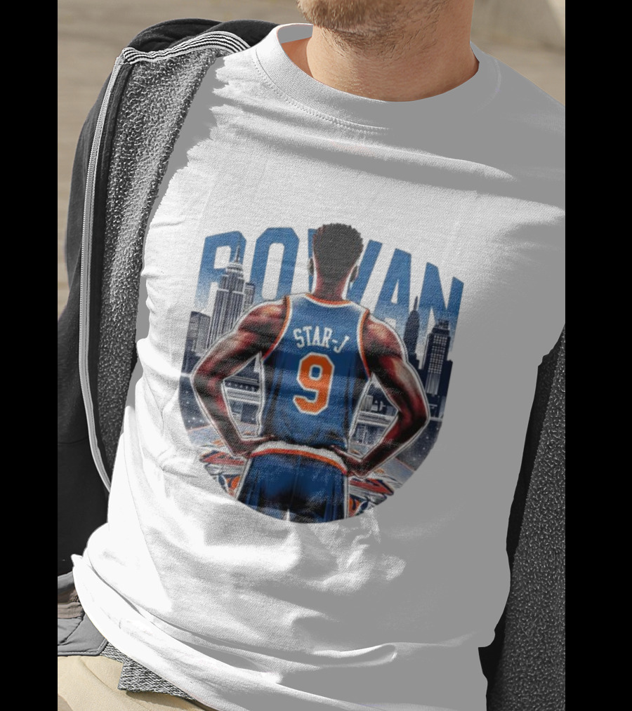 Rowan Star J 9 Basketball Urban Skyline T-Shirt