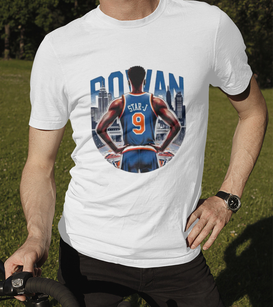Rowan Star J 9 Basketball Urban Skyline T-Shirt