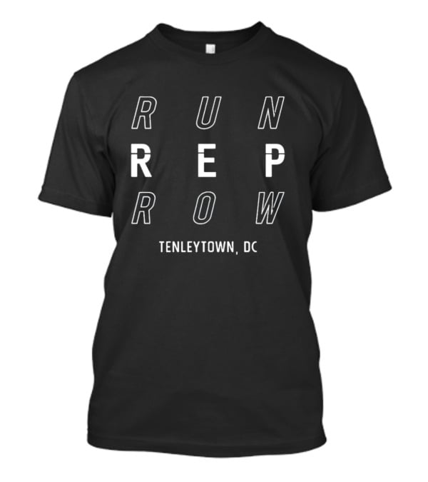 Run Rep Row Tenleytown DC Athletic Community Spirit T-Shirt