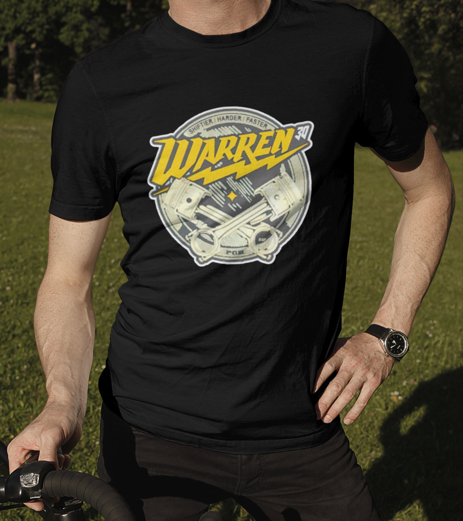 Shiftier Harder Faster Warren 30 Racing Engine Pistons T-Shirt
