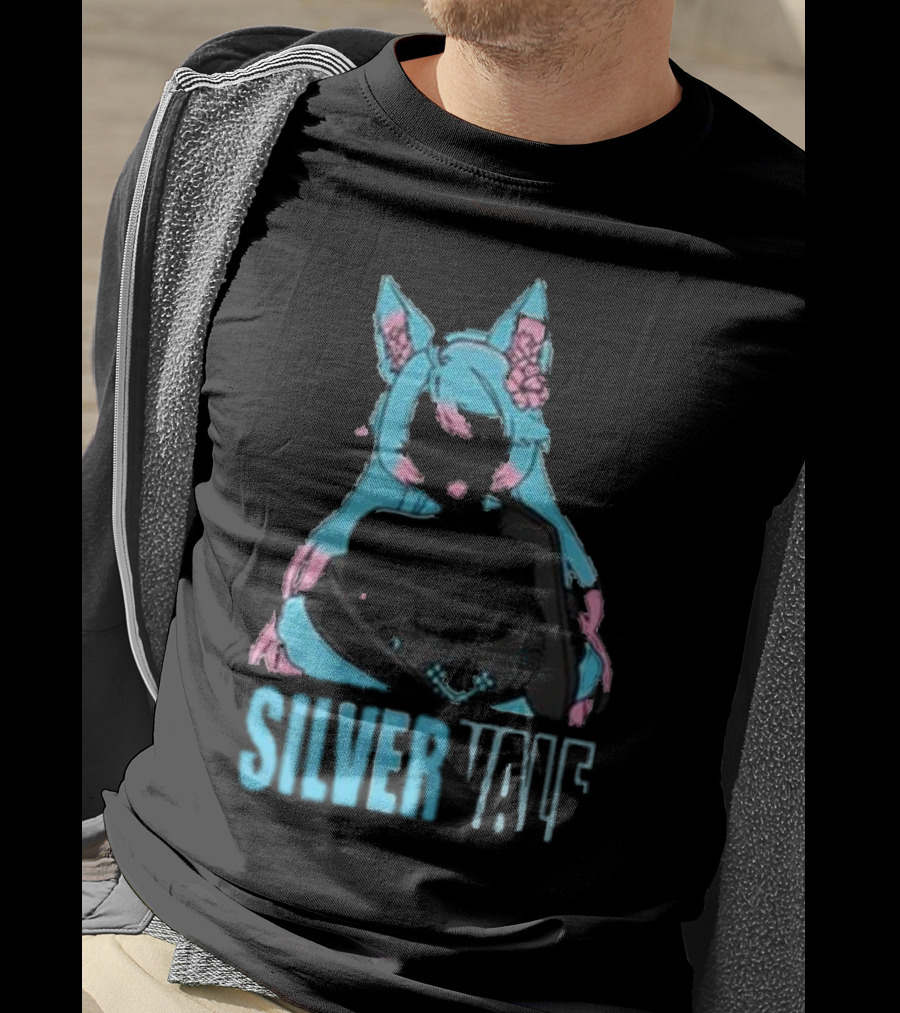 Silvervale Pastel Pop Anime Cat Ear Character T-Shirt