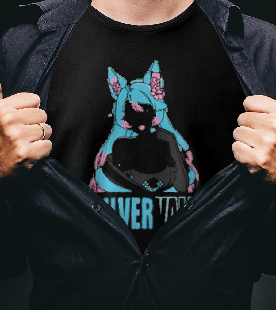 Silvervale Pastel Pop Anime Cat Ear Character T-Shirt