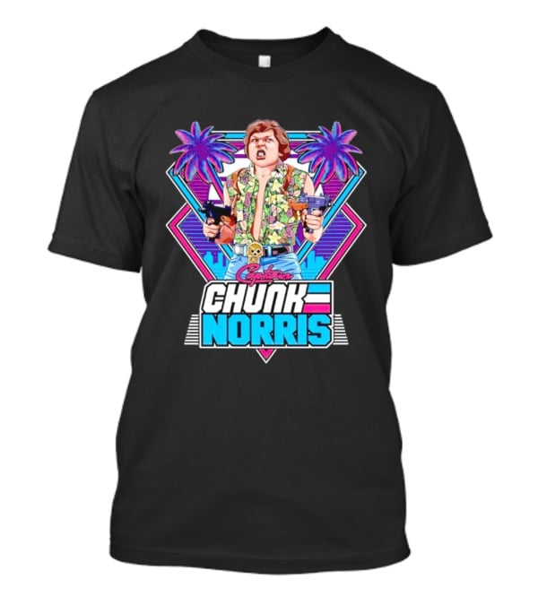 Chunk Norris Captain Miami Retro Adventure 80s T-Shirt