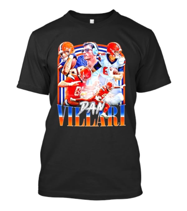 Dan Villari Vintage Football Montage T-Shirt