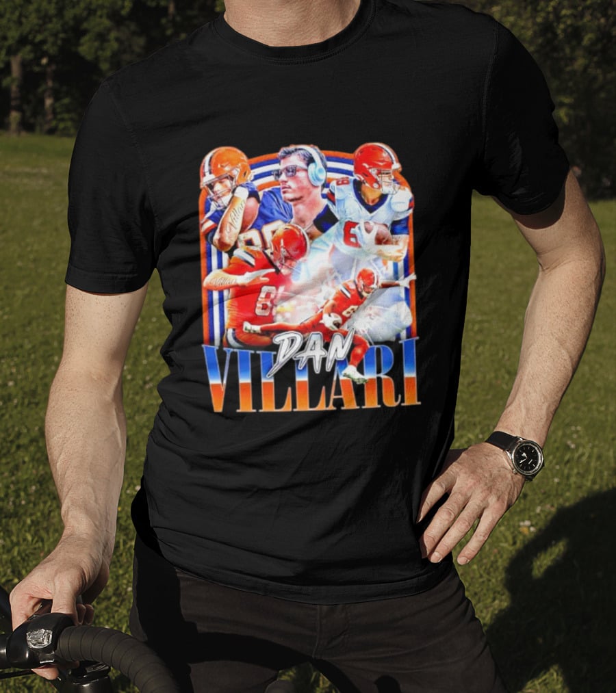 Dan Villari Vintage Football Montage T-Shirt