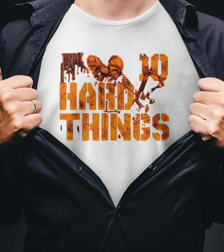 Do Hard Things Archery Bow And Arrow Drawing T-Shirt