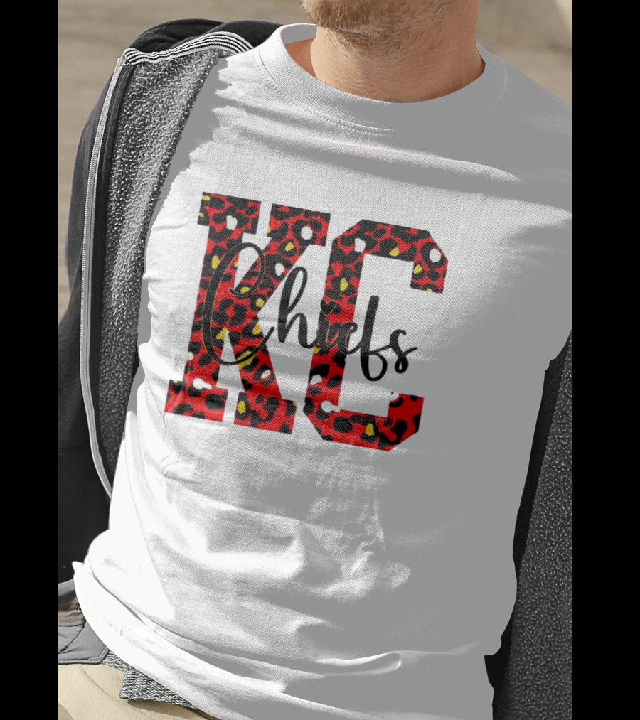 KC Chiefs Leopard Print T-Shirt