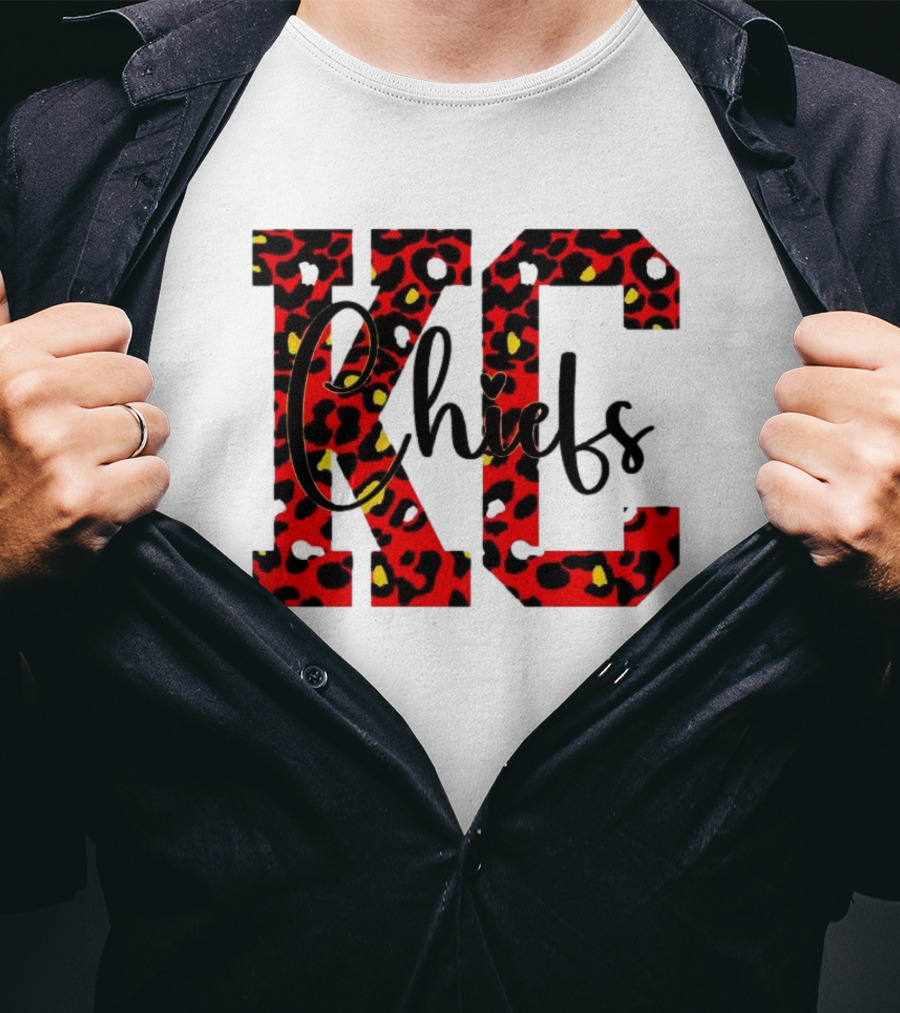 KC Chiefs Leopard Print T-Shirt
