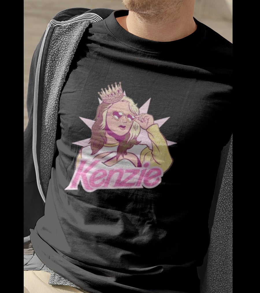 Kenzie Paige Pink Queen Icon With Crown And Sunglasses T-Shirt