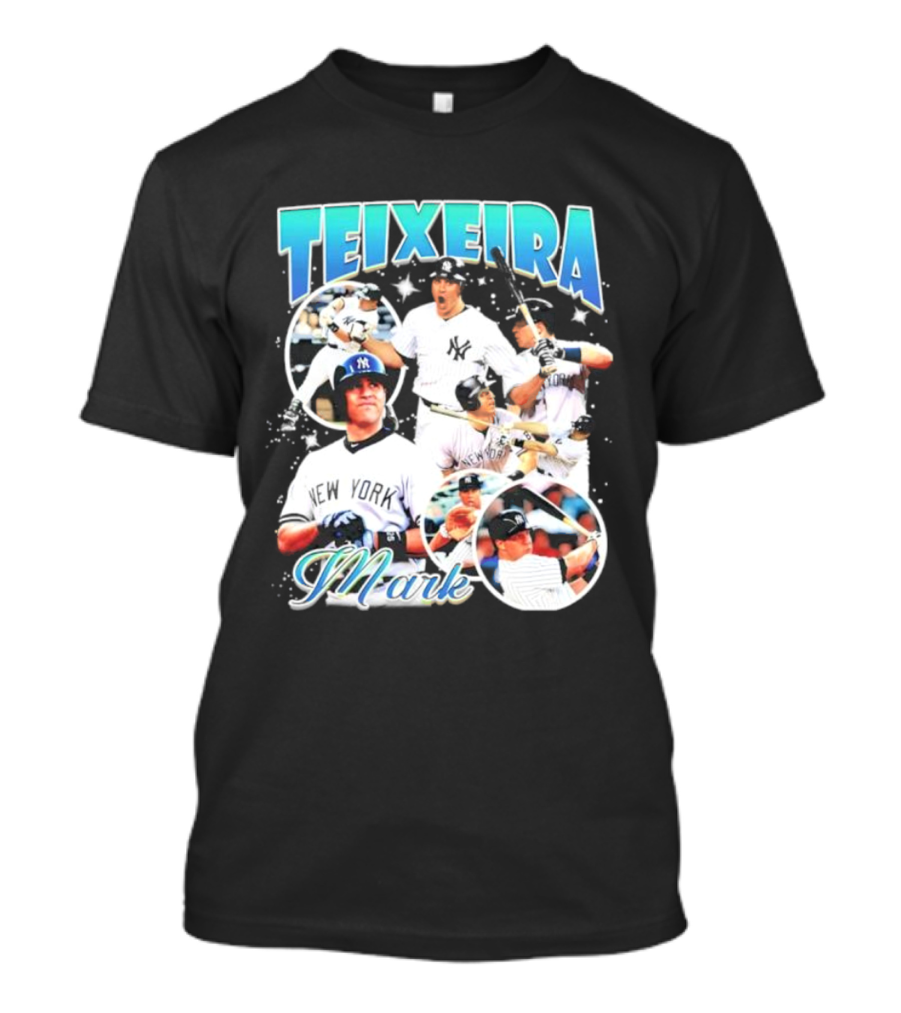 Teixeira Mark New York Yankees Baseball Vintage Bootleg T-Shirt