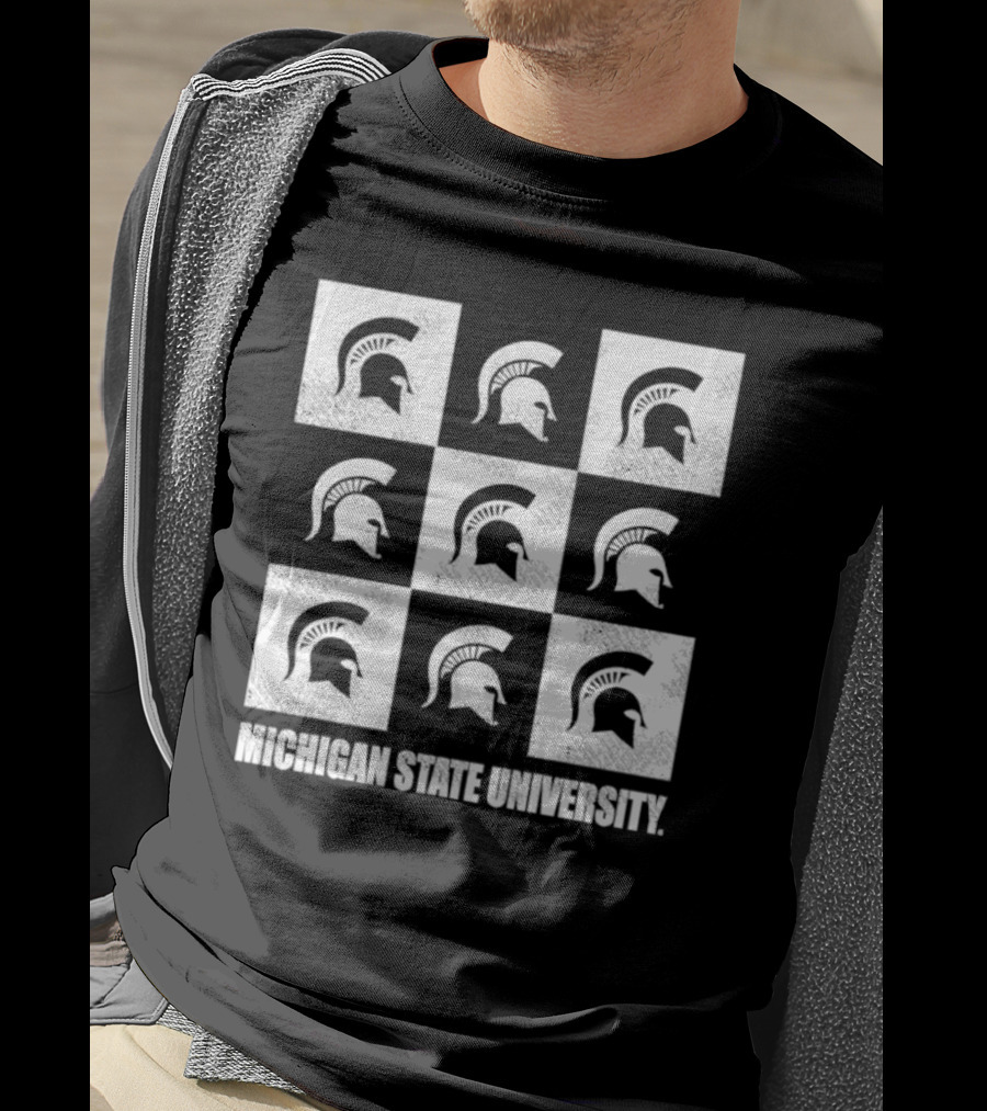 Michigan State University Spartan Checkerbox T-Shirt