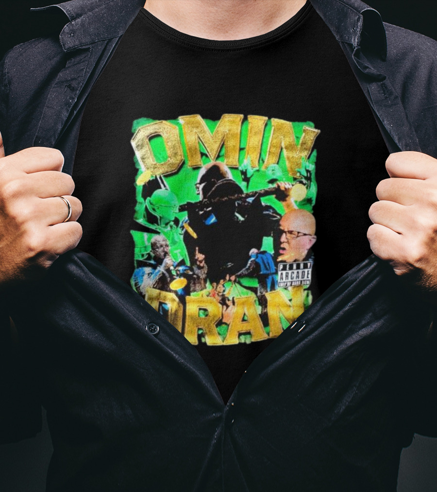 OMIN DRAN Arcade Vintage Parental Advisory T-Shirt