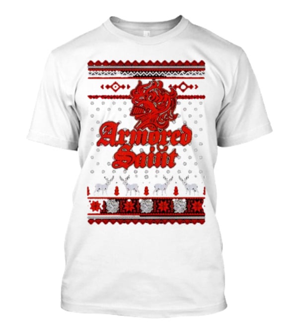 Armored Saint Red Knight Christmas T-Shirt