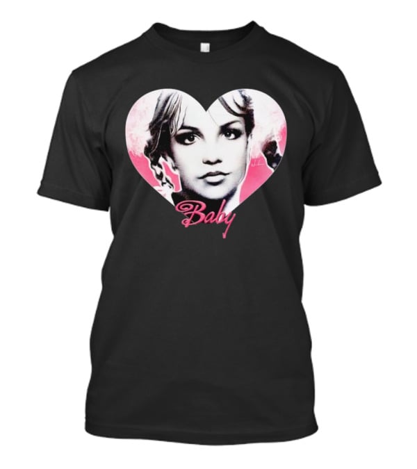 Britney Spears Baby Heart Portrait Pink Aesthetic T-Shirt