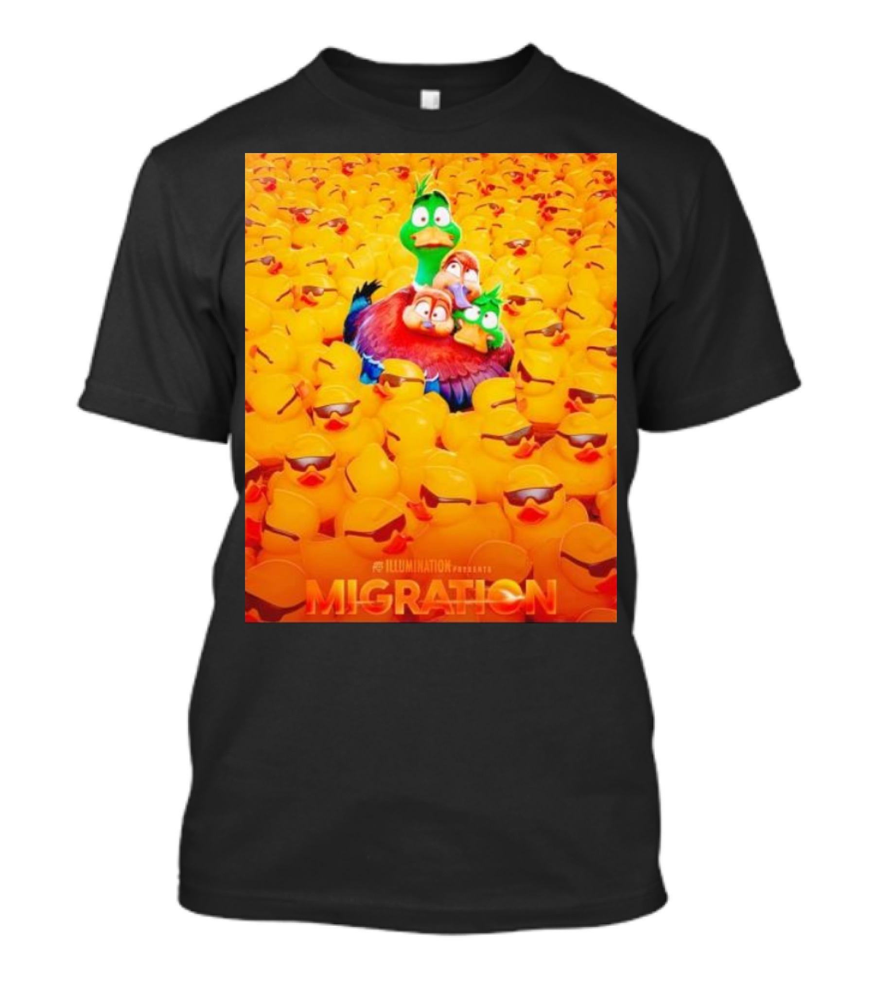 Illumination Presents Migration Ducks In Sunglasses Scene T-Shirt