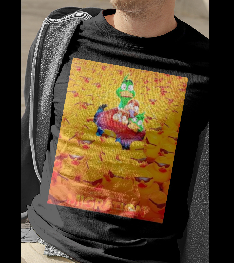 Illumination Presents Migration Ducks In Sunglasses Scene T-Shirt