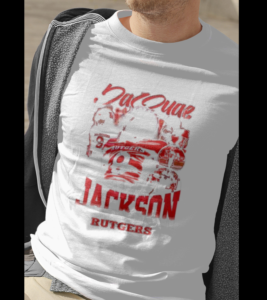 JaQuae Jackson Rutgers Vintage Football Number 9 T-Shirt