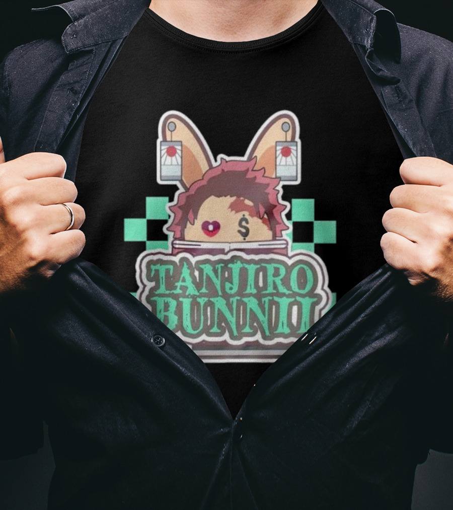 Tanjiro Bunnii Samurai Sword Anime T-Shirt