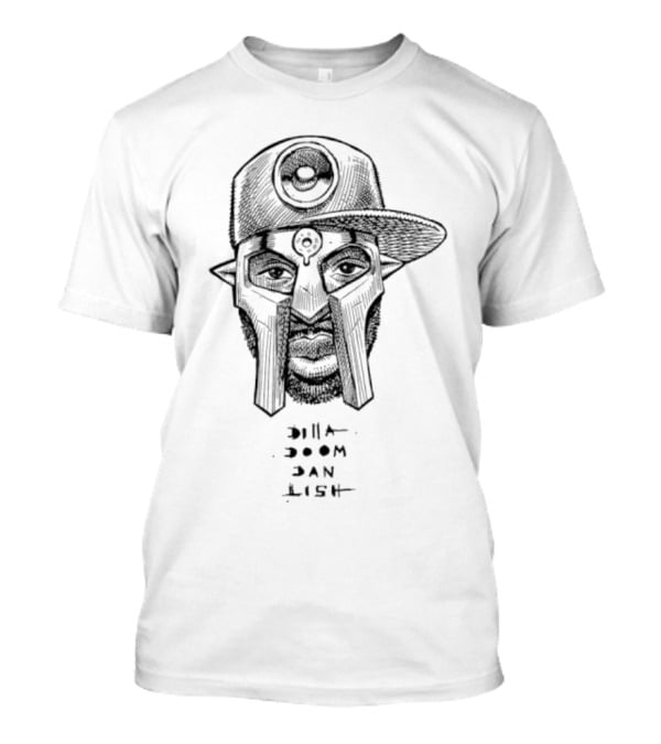 Dilla Doom Dan Lish Hip Hop Icon Sketch T-Shirt