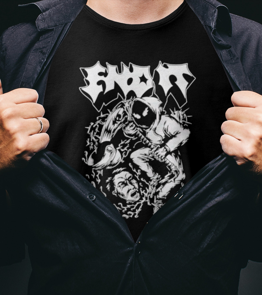 End It Cop Barbed Wire Hoodie Mask T-Shirt