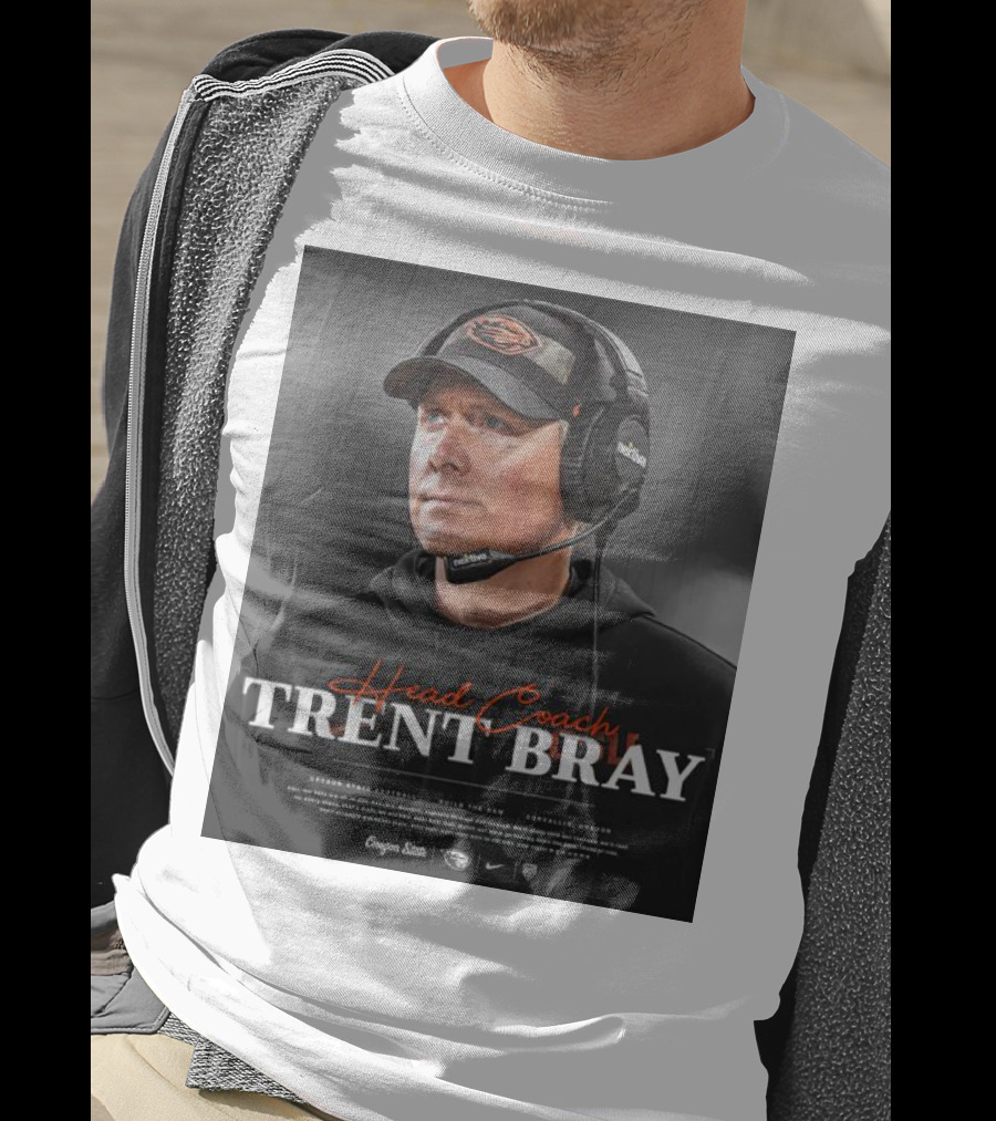 Head Coach Trent Bray Oregon State Football Build The Dam Corvallis, Oregon Beavers T-Shirt
