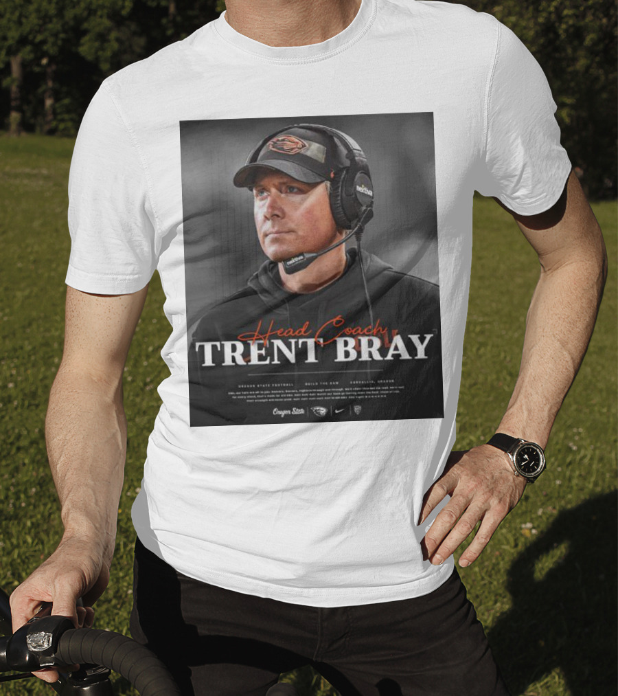Head Coach Trent Bray Oregon State Football Build The Dam Corvallis, Oregon Beavers T-Shirt