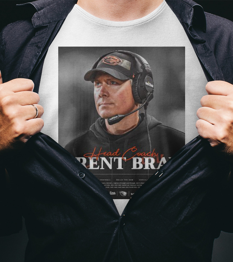 Head Coach Trent Bray Oregon State Football Build The Dam Corvallis, Oregon Beavers T-Shirt